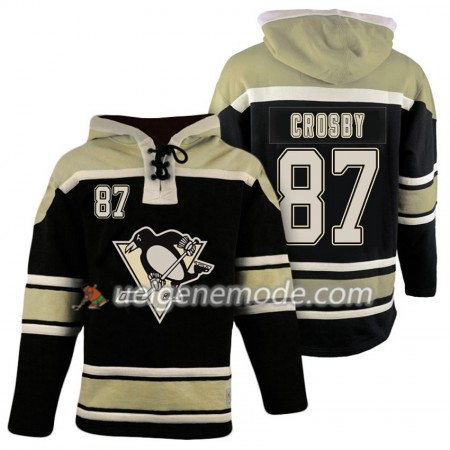 Herren Eishockey Pittsburgh Penguins Sidney Crosby 87 Schwarz Sawyer Hooded Sweatshirt